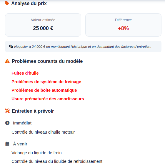 Problèmes courants et maintenance
